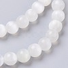 Natural Selenite Beads Strands G-I203-C-10mm-2