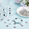 72Pcs 9 Styles Tibetan Style Alloy Pendants FIND-SC0008-45-4