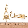 304 Stainless Steel Shell Pearl Dangle Stud Earrings for Women EJEW-U051-06G-5