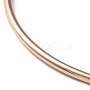 Ion Plating(IP) 304 Stainless Steel Simple Plain Bangle for Women High Polished BJEW-F461-01B-RG-3