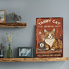 Vintage Metal Tin Sign AJEW-WH0436-078-6