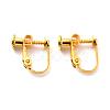 Brass Screw On Clip-on Earring Findings KK-L164-02G-2