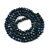 Electroplate Opaque Solid Color Glass Beads Strands LS-EGLA-A044-P3mm-L12-3