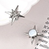 Rhinestone Star Clip-on Earrings EJEW-B116-01P-05-2