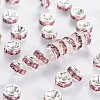 Brass Grade A Rhinestone Spacer Beads RSB038NF-07-1