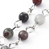 Handmade Gemstone Beaded Chains AJEW-JB00512-3