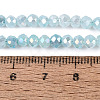 Dyed Crackle Imitation Jade Glass Beads Strands EGLA-Q131-02A-03-4