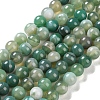 Natural Striped Agate/Banded Agate Beads Strands G-Z060-A01-B01-1