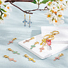 Alloy Enamel Pendant Locking Stitch Markers HJEW-AB00171-4
