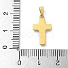 Ion Plating(IP) 304 Stainless Steel Micro Pave Cubic Zirconia Pendants STAS-Z107-08G-12-3