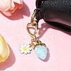 Acrylic Strawberry Pendant Decoration HJEW-SW00120-05-4