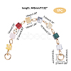 Random Color Square Acrylic Curb Chain Bag Strap FIND-WH0092-28A-3