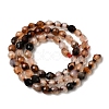Dyed & Heated Natural Agate Beads Strands G-K376-F22-01-3