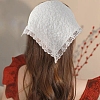 Lace Bandana Kerchief Tie Back Headwrap PW-WG47298-02-4