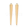304 Stainless Steel Pendants STAS-T075-22C-G-1