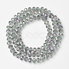 Electroplate Transparent Glass Beads Strands EGLA-A034-T2mm-G04-2