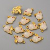Alloy Glass Connector Charms FIND-WH0128-10A-MG-2