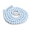 Painted Glass Bead Strands X-DGLA-S071-8mm-B15-4