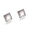 Tarnish Resistant 304 Stainless Steel Stud Earring Findings X-STAS-E482-02P-2