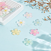 14Pcs 7 Colors Luminous Transparent Resin Pendants RESI-LP0001-64-1