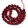 Dyed Natural White Jade Beads Strands G-T139-8mm-46N-3
