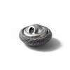 1-Hole Aluminum Buttons DIY-WH0386-01D-2