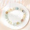 Natural Flower Amazonite Beads Stretch Bracelets BJEW-F380-01-B09-5