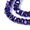 Electroplate Transparent Glass Beads Strands EGLA-N022-09A-B04-3