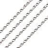 Tarnish Resistant 304 Stainless Steel Link Chains CHS-K002-25-1