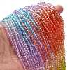 Transparent Painted Glass Beads Strands X1-DGLA-A034-T4mm-A12-2