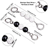 2Pcs 2 Styles Alloy Bag Strap Chains Extender FIND-GF0001-83-2