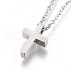 304 Stainless Steel Pendant Necklaces NJEW-E141-25-4