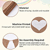 1 Set Word Baby Welcome Linen Hanging Banners Flags AJEW-SP0001-52-4