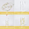 2 Bags 2 Colors Plastic Bead Garland Strand KY-NB0001-32-4