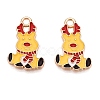 Christmas Theme Alloy Enamel Pendants ENAM-T020-10T-2