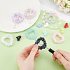DIY Heart Acylic & Resin Rhinestones Beads Jewelry Making Kits DIY-PH0023-76-3