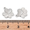 Rhodium Plated 925 Sterling Silver Charms STER-C003-03P-3