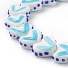 Heart Handmade Lampwork Beads Strands LAMP-G150-01K-3