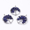 Natural Lapis Lazuli Pendants X-G-E419-01P-2
