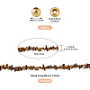 1 Strand Natural Tiger Eye Chip Beads Strands G-TAD0001-06-3