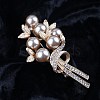 Exquisite Flower Alloy Rhinestone Brooch PW-WG7FC23-02-2