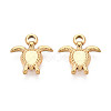 304 Stainless Steel Turtle Charms X-STAS-T072-53G-1