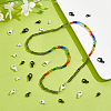 48Pcs 8 Styles Spray Painted 304 Stainless Steel Lobster Claw Clasps STAS-UN0050-07-2