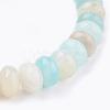 Natural Amazonite Beads Stretch Bracelets BJEW-JB03376-02-2