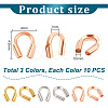 30Pcs 3 Colors 925 Sterling Silver Wire Guardian STER-PH0001-56-2