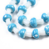 Mushroom Handmade Lampwork Beads Strands LAMP-R116-22-2