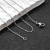 Non-Tarnish 304 Stainless Steel Cable Chain Necklaces NJEW-P248-01P-1
