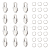 16Pcs 2 Size 304 Stainless Steel Lobster Claw Clasps STAS-UN0040-76B-1