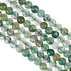 2 Strands Natural Moss Agate Beads Strands G-OC0005-64-1