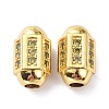 Brass Micro Pave Cubic Zirconia Beadsong-Lasting Plated ZIRC-P089-24B-G-3